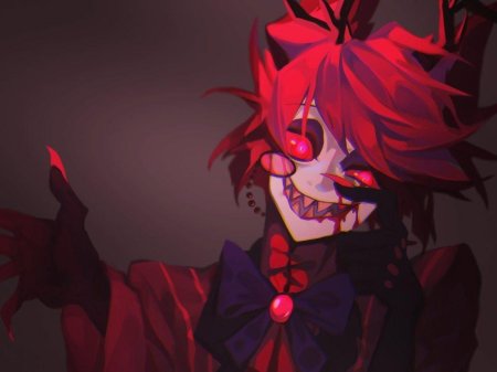 Аластор отель хазбин арт хоррор