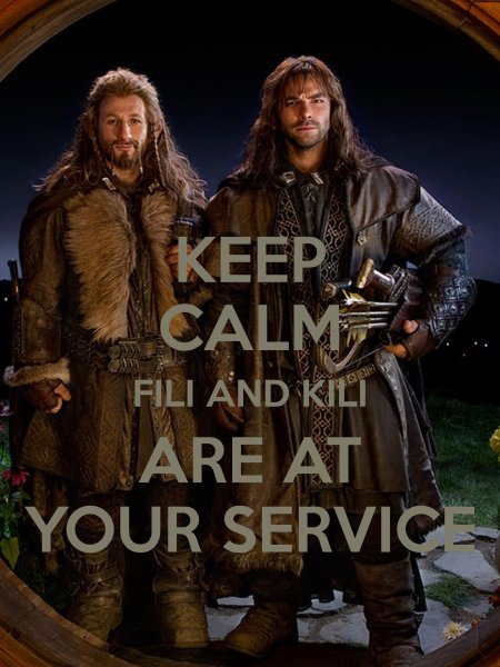 At your service fili and kili