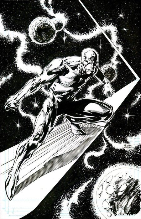 Серебряный серфер комикс космос