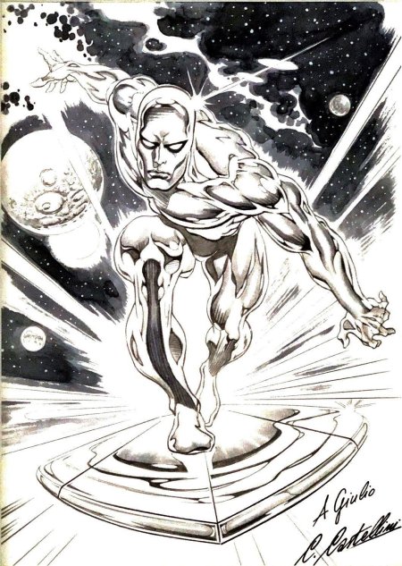 Галактикус серебряный сёрфер