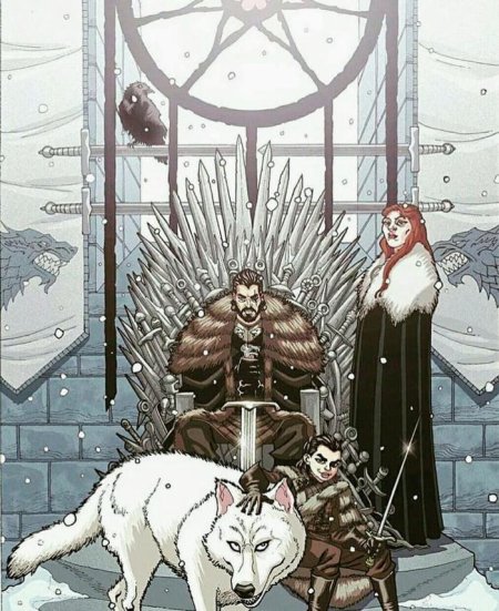 Игра престолов арт семья старк