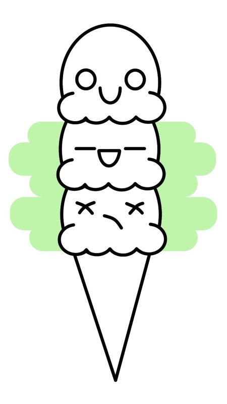Милые раскраски мороженое