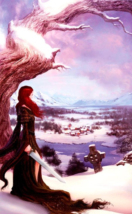 Девушка зима фэнтези