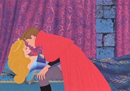 Уолт дисней спящая красавица поцелуй
