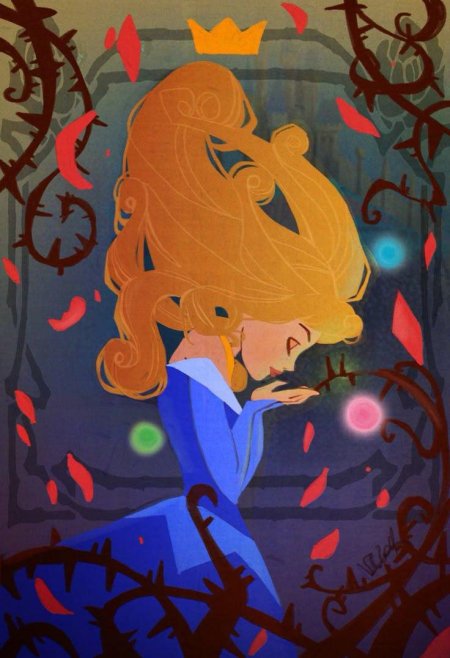 Спящая красавица дисней арт