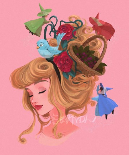 Принцессы дисней арт