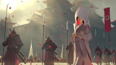 Япония фэнтези арт самурай