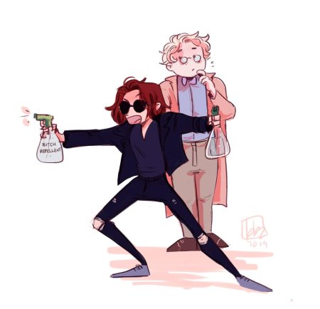 Кроули благие знамения арт