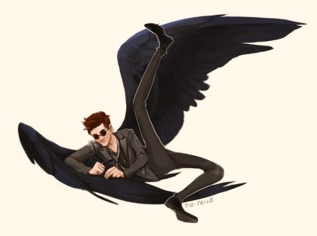 Кроули благие знамения арт