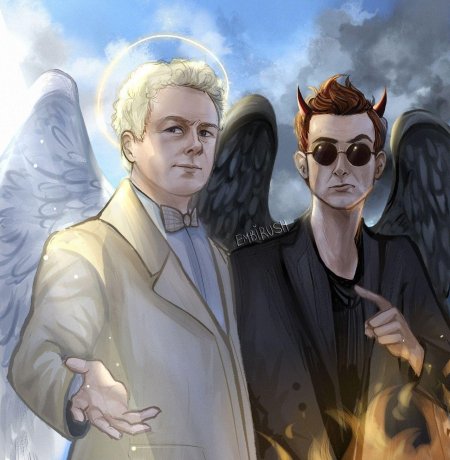 Кроули и азирафель благие знамения