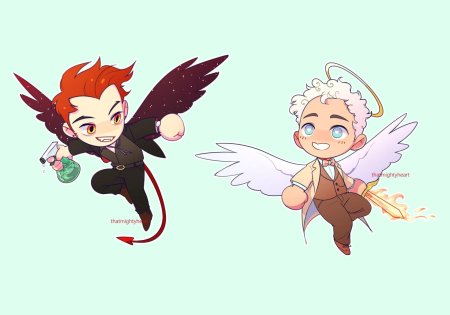 Кроули благие знамения чиби