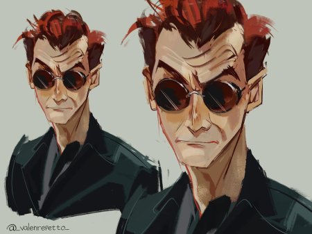 Кроули благие знамения арт