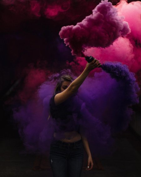 Цветной дым