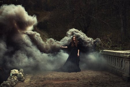Фотосессия с дымом