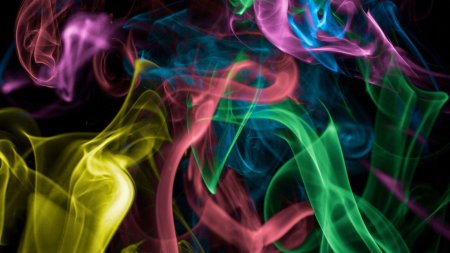 Дым разноцветный