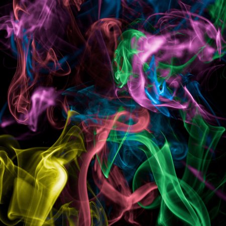 Дым разноцветный