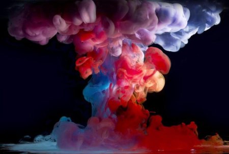 Дым разноцветный