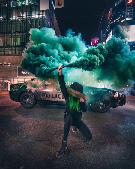 Фотосессия с дымом