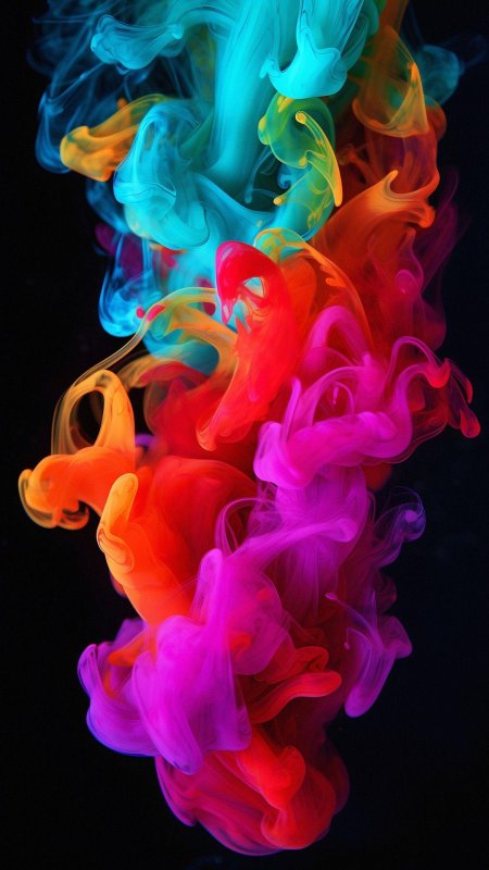 Дым разноцветный