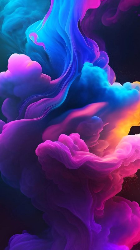 Дым разноцветный