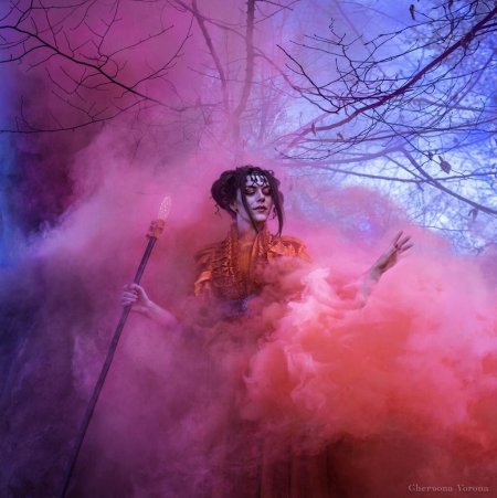 Фотосессия с цветным дымом