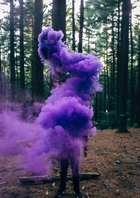 Цветной дым