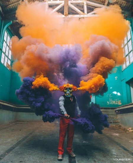 Цветной дым для фотосессии