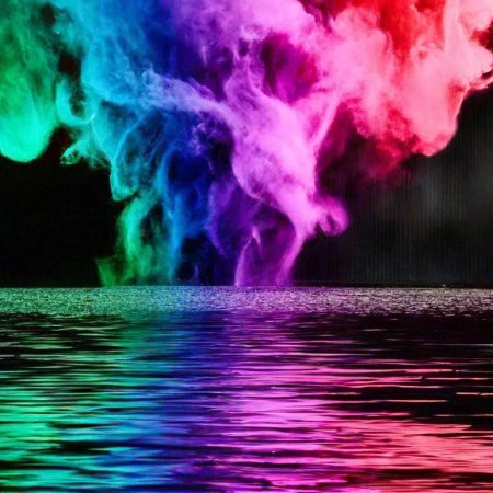 Разноцветный дым