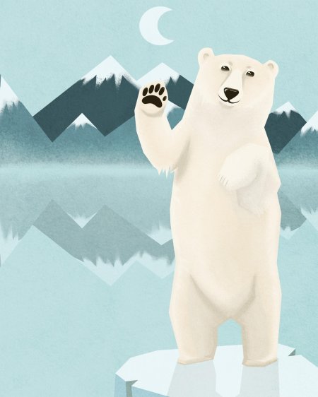 Иллюстрация медведь