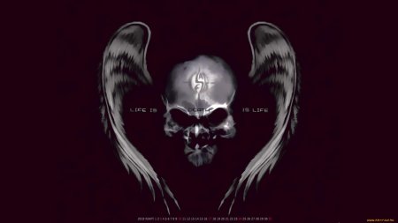 Череп с крыльями