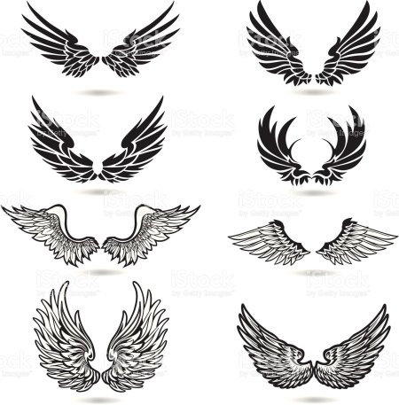 Стилизованные крылья