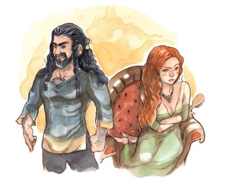 Торин дубощит и его жена