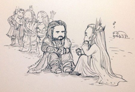 Хоббит трандуил и торин любовь