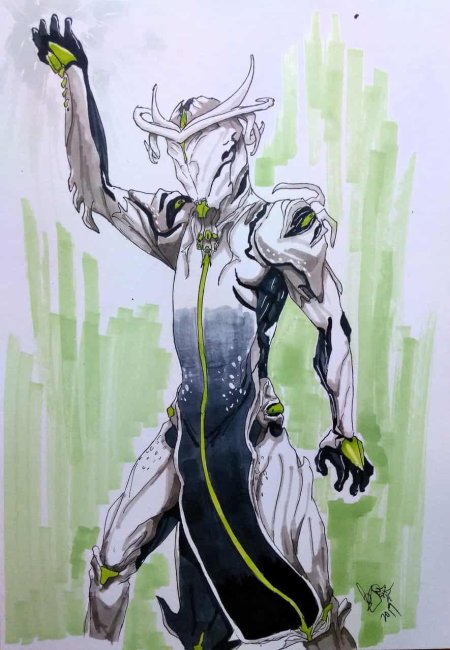 Оберон варфрейм арт