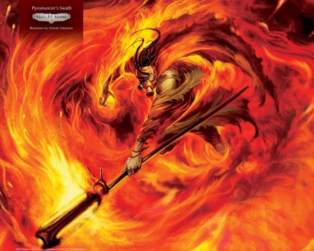 Огненный элементаль мтг арт