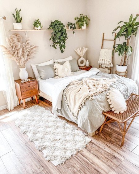 Спальня в стиле бохо