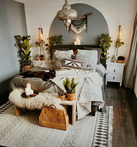 Стиль бохо в спальне