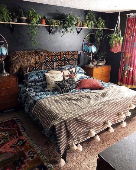 Стиль бохо в спальне