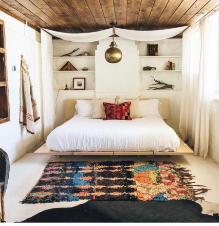 Спальня в стиле сканди бохо