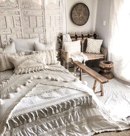 Спальня в стиле бохо