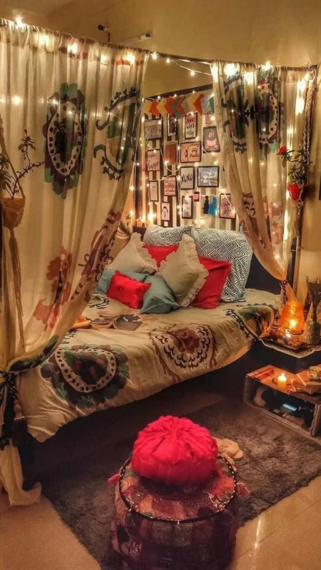 Комната в стиле хиппи