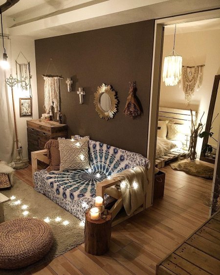 Бохо стайл интерьер