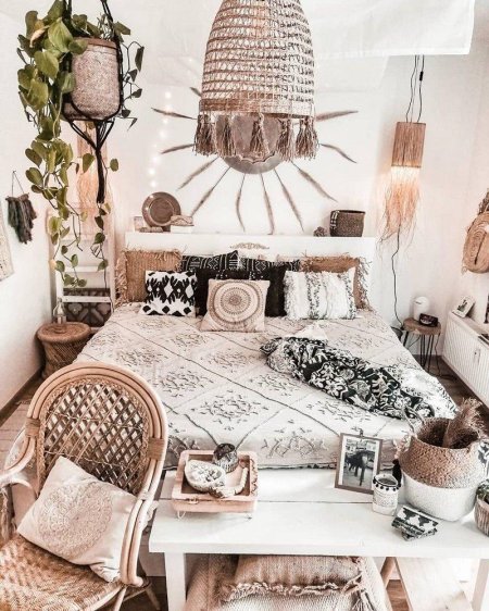 Стиль бохо в спальне