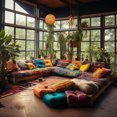 Интерьер в стиле бохо
