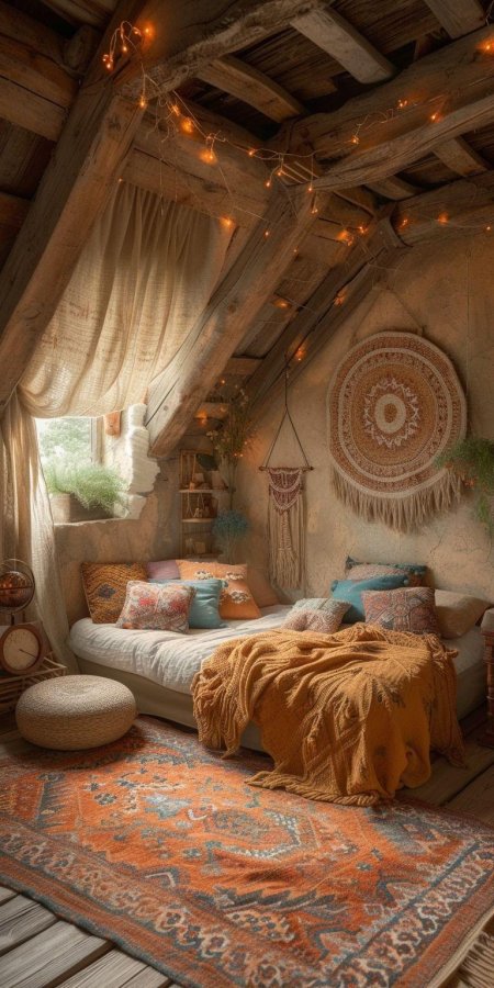 Бохо спальня