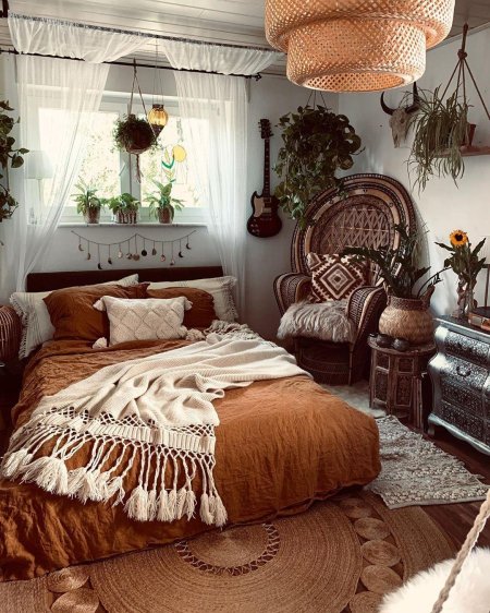 Бохо спальня