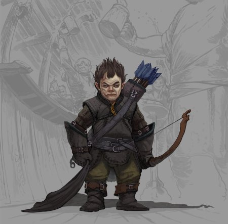 Полурослик днд арт