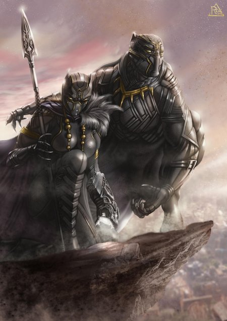 Шури марвел черная пантера арт