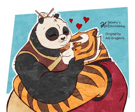 Кунг-фу панда и тигрица любовь