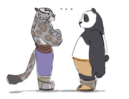 Тигрица кунг фу панда